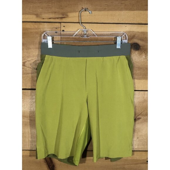 Lululemon 2 Tone Activewear Exercise Running Shorts Mens Size Medium Pockets - Picture 1 of 11